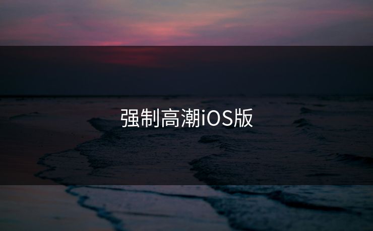 强制高潮iOS版