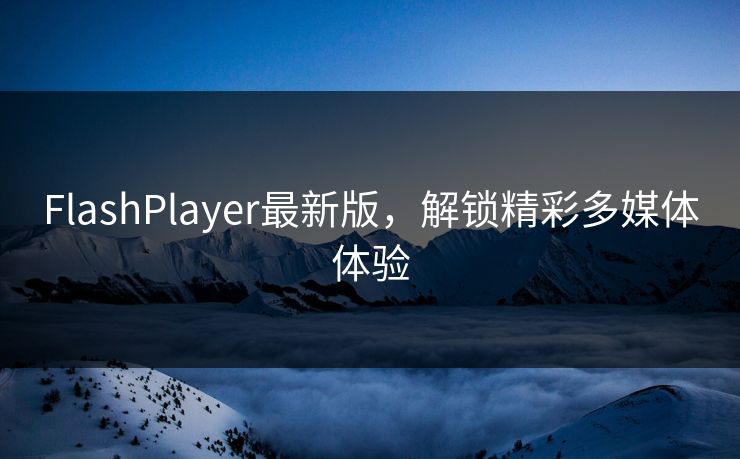 FlashPlayer最新版，解锁精彩多媒体体验